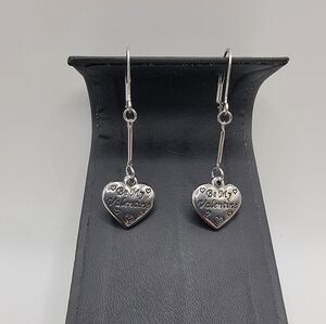 "Be My Valentine" Leverback Dangle Drop Earrings *